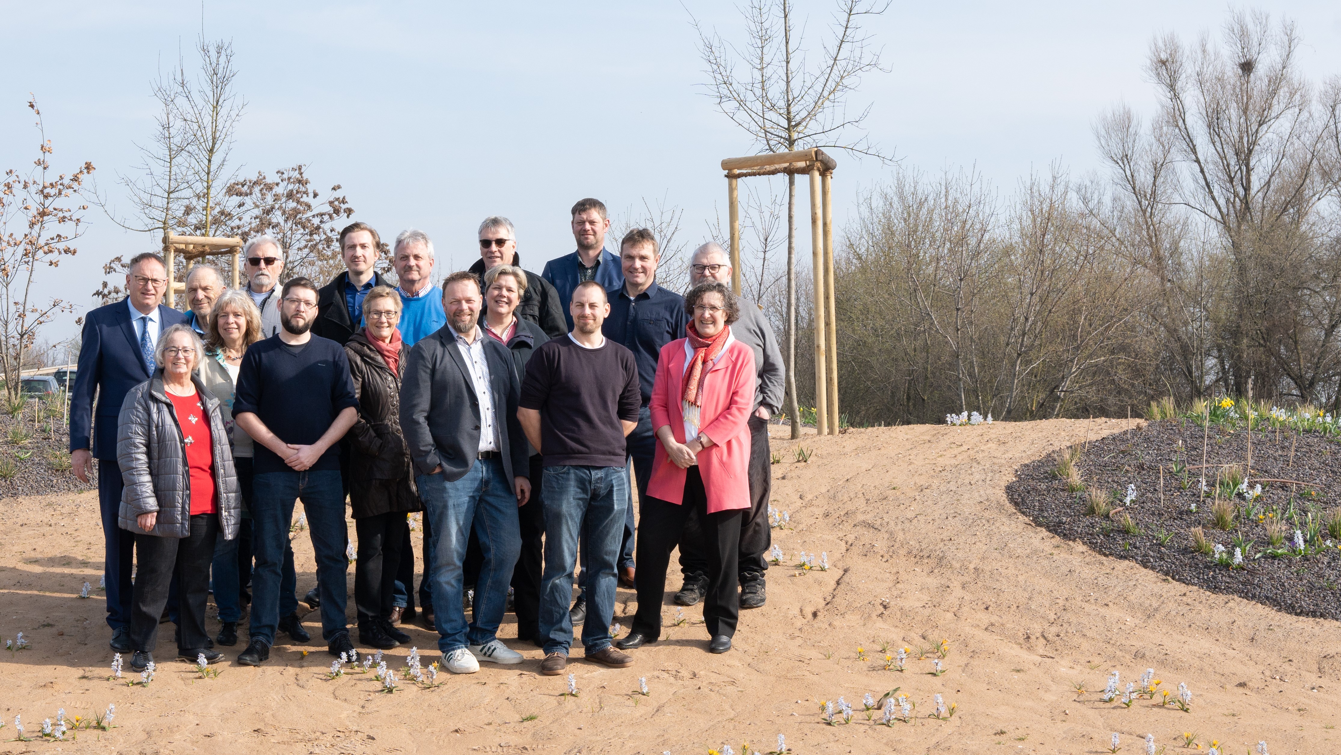 Gruppenbild Autobahnverkehrskreisfläche